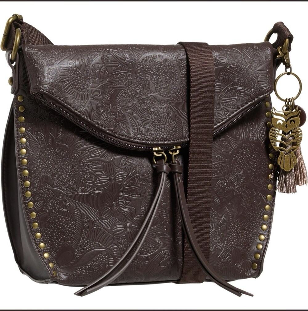 Sakroots Arcadia Flap Crossbody Bag Mahogany Nwt